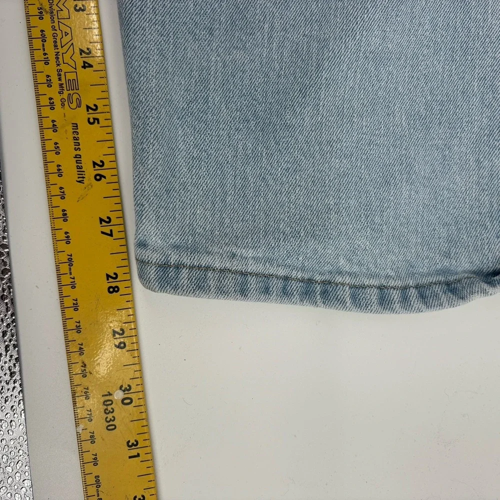 Wrangler Men's‎ 42X28 (Tag 44X30) Jeans Vintage Flex Fit Waist Light Blue STAIN